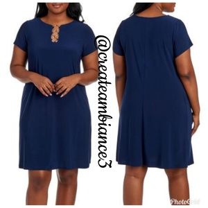 MSK Ring Trapeze Dress